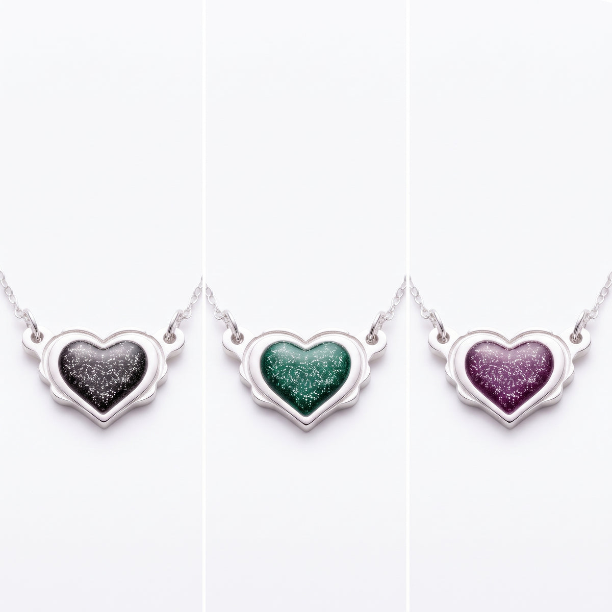 Glitter Heart Necklace