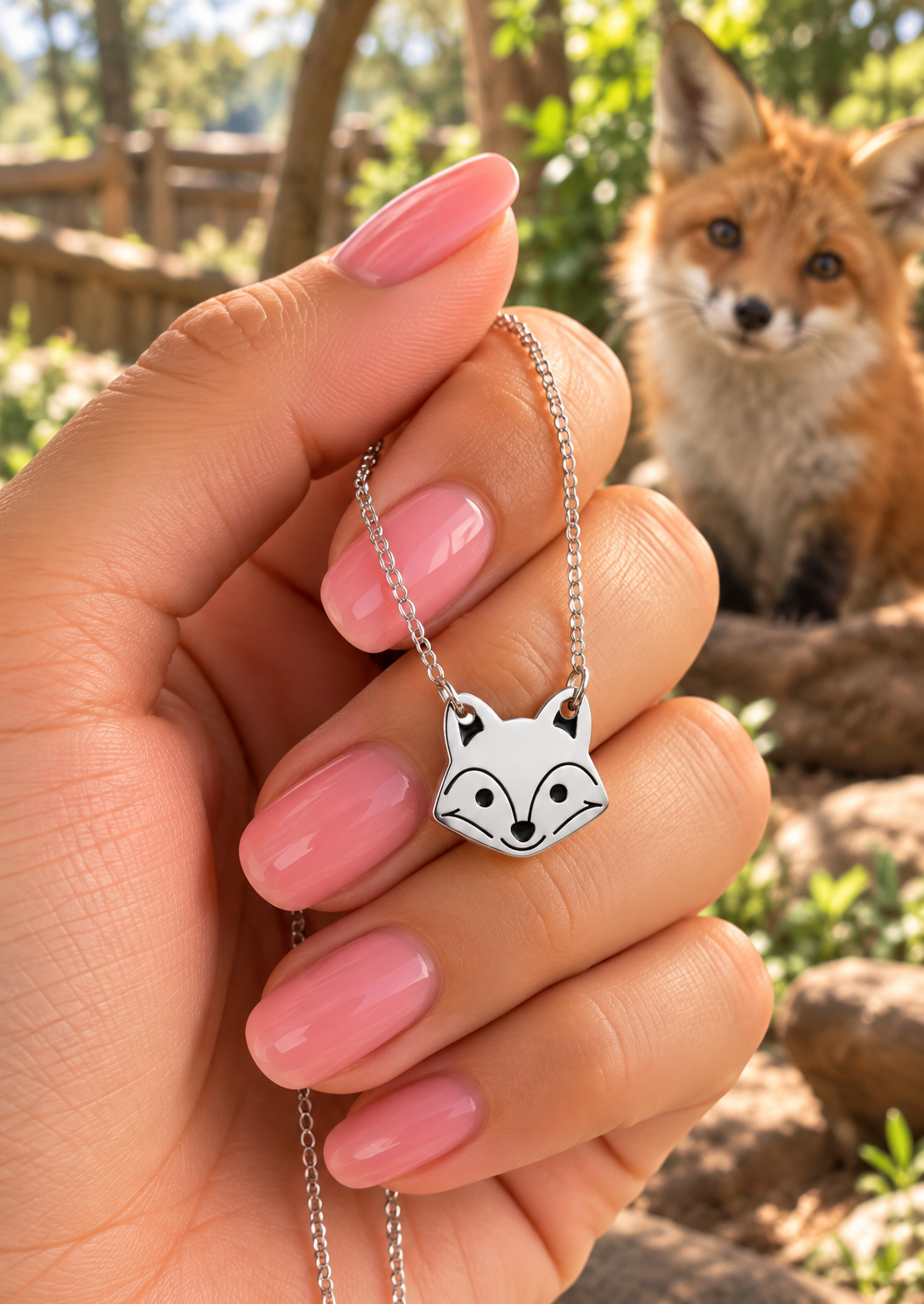 Cute Cat Face Necklace