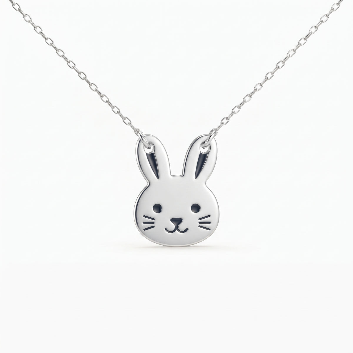 Cute Bunny Face Necklace