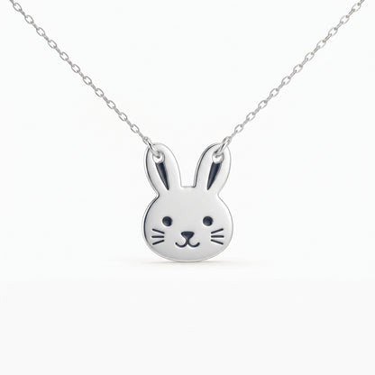 Cute Bunny Face Necklace