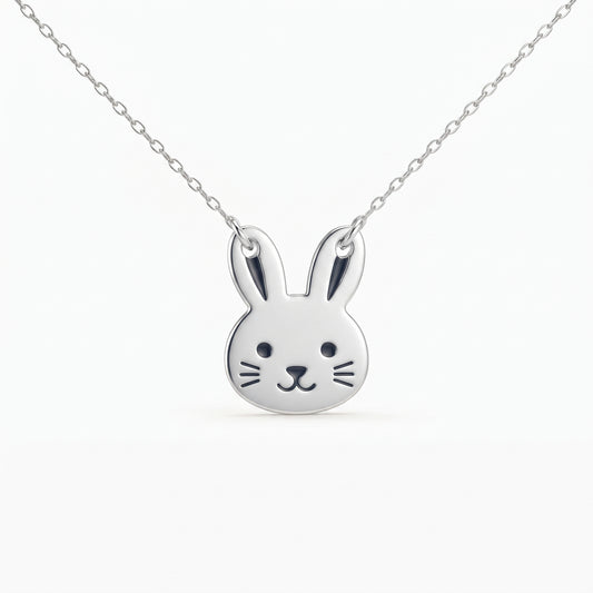 Cute Bunny Face Necklace
