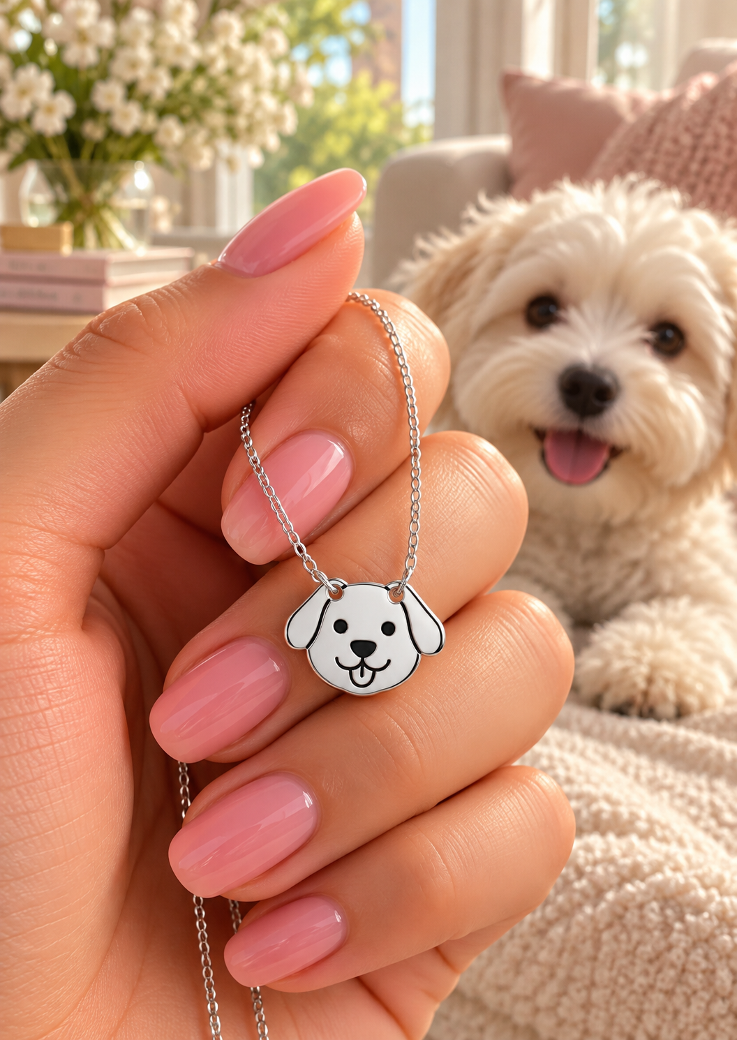 Cute Dog Face Necklace