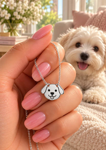 Cute Dog Face Necklace