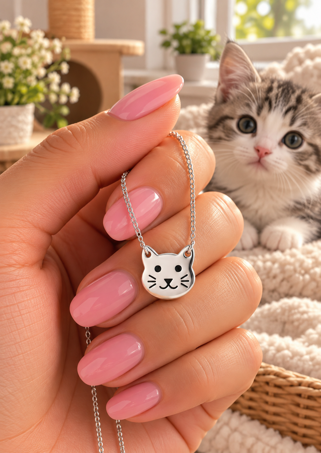 Cute Fox Face Necklace
