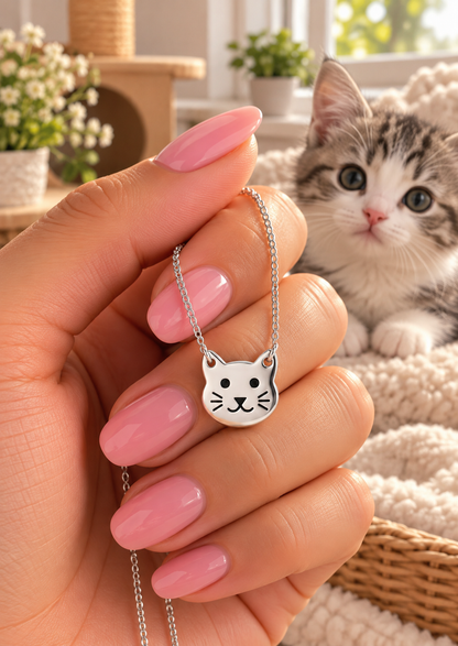 Cute Fox Face Necklace