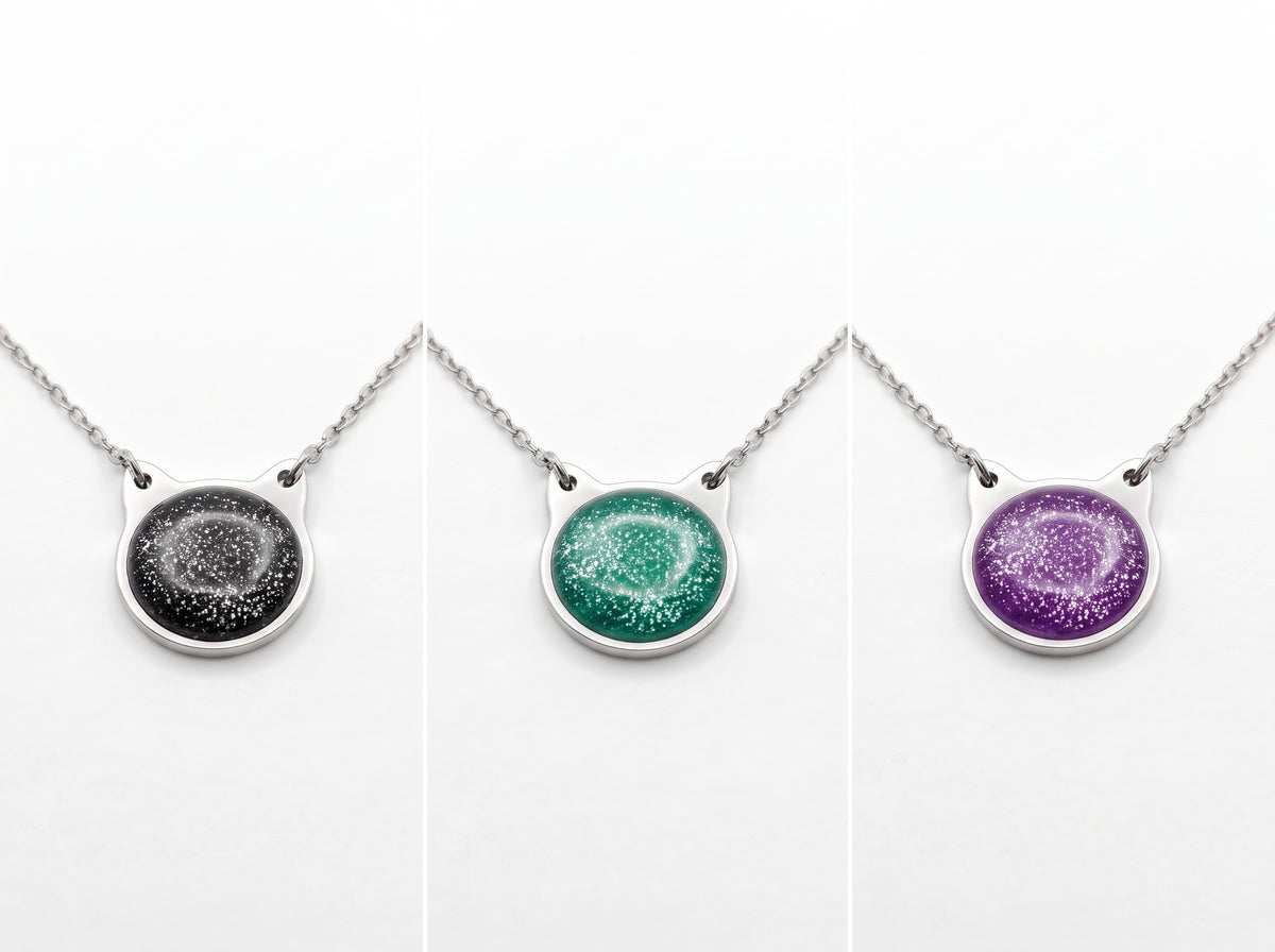 Glitter Cat Necklace